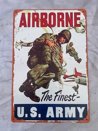 US Army Airborne skilt - Postwar