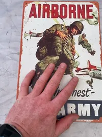 US Army Airborne skilt - Postwar