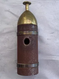 Originalt ww1 cigarklipper i form af granat hoved  - en rigtig officers gave