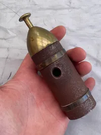 Originalt ww1 cigarklipper i form af granat hoved  - en rigtig officers gave