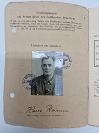 Ekstremt sjælden Waffen SS solbuch fra Wacht-BTL “Dänemark”