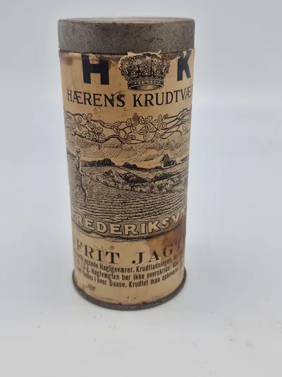 Original dåse til sortkrudt - HK