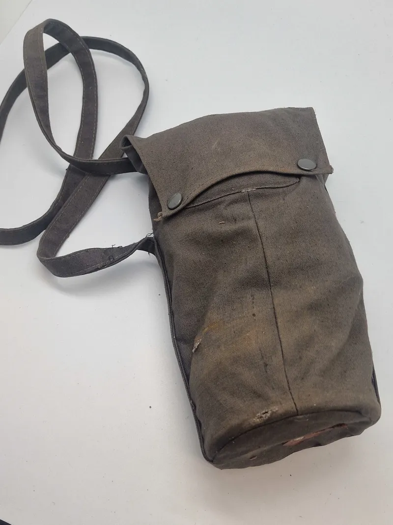 Original svensk gasmaske fra den Danske brigade i Sverige WW2 1940 dateret