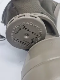 Original svensk gasmaske fra den Danske brigade i Sverige WW2 1940 dateret
