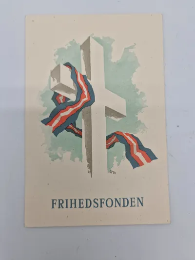 Originalt postkort - Frihedsfonden