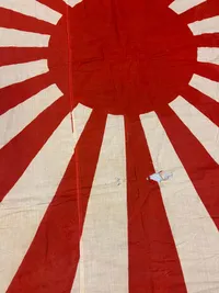 Originalt Japansk Army kampflag, hjembragt af Amerikansk soldat