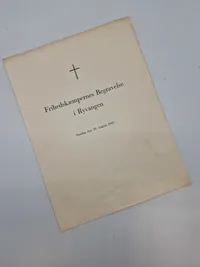 Program - Frihedskæmpernes begravelse i Ryvangen 1945