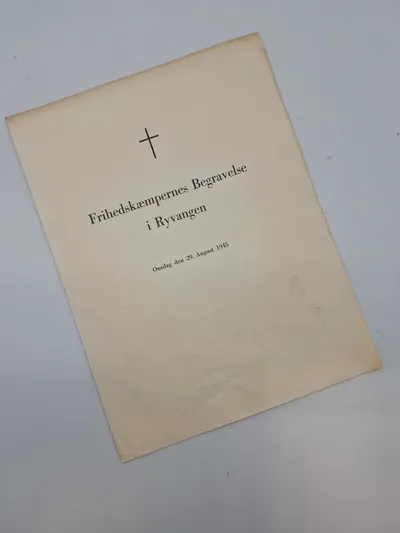 Program - Frihedskæmpernes begravelse i Ryvangen 1945