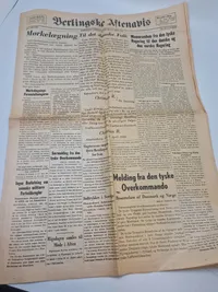 Original besættelses avis - 9.april 1940