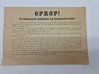 Originalt Oprop - nedkastet over Danmark 9.april 1940