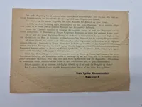 Originalt Oprop - nedkastet over Danmark 9.april 1940
