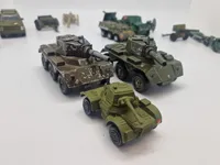 Samling model biler - militære