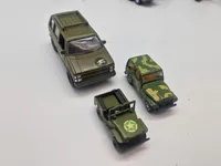Samling model biler - militære