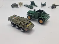 Samling model biler - militære