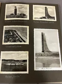 Originalt fotoalbum fra Tysk marinesoldat i Danmark WW2: Nakskov, København, Dragør, Århus mm.