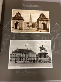 Originalt fotoalbum fra Tysk marinesoldat i Danmark WW2: Nakskov, København, Dragør, Århus mm.