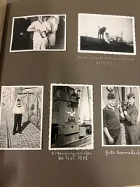 Originalt fotoalbum fra Tysk marinesoldat i Danmark WW2: Nakskov, København, Dragør, Århus mm.