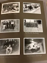 Originalt fotoalbum fra Tysk marinesoldat i Danmark WW2: Nakskov, København, Dragør, Århus mm.