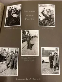 Originalt fotoalbum fra Tysk marinesoldat i Danmark WW2: Nakskov, København, Dragør, Århus mm.