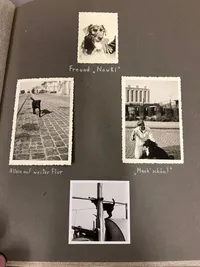 Originalt fotoalbum fra Tysk marinesoldat i Danmark WW2: Nakskov, København, Dragør, Århus mm.