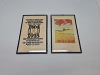 Samling originale kort som valgplaketer- genforeningen 1920