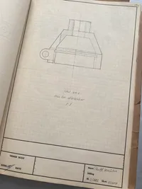 Originalt undervisningshæfte i tegningslæsning fra 1961