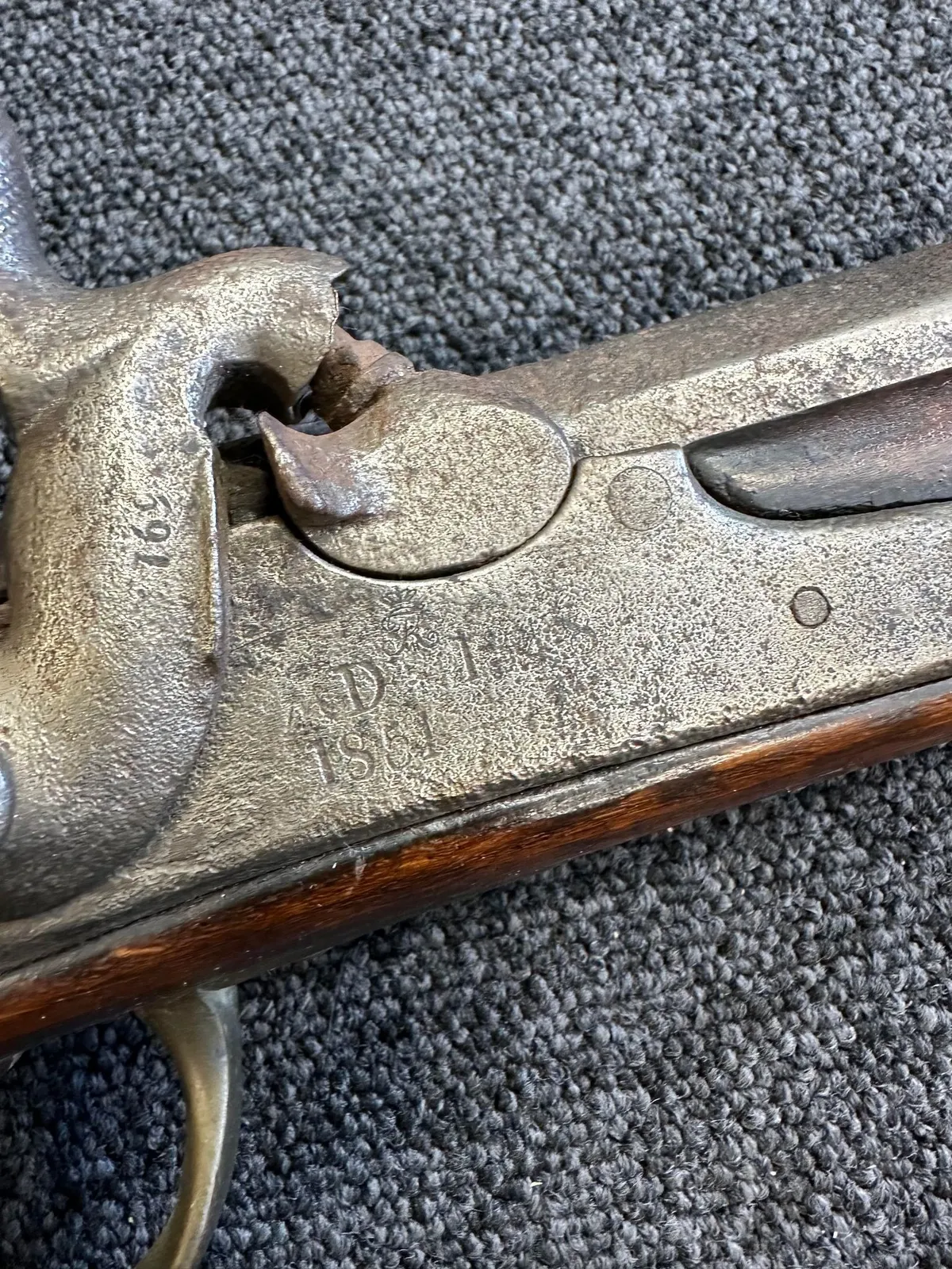 Original Dansk 1848 tapriffel, senere brugt til jagt