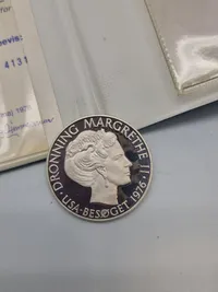 Original dansk sølv jubilæumsmønt