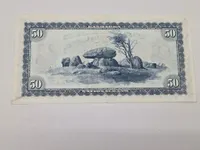 Original dansk 50 kr seddel
