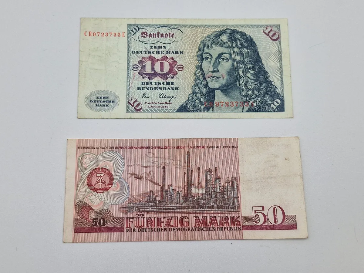 2 stk tyske pengesedler