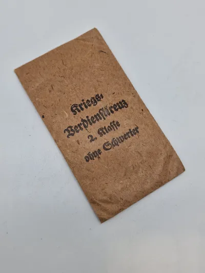 Original tildelingspose for kvk - ww2
