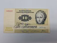 Lot originale danske pengesedler