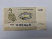 Lot originale danske pengesedler