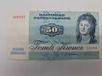 Lot originale danske pengesedler
