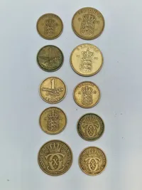 Originale danske ww2 mm. mønter