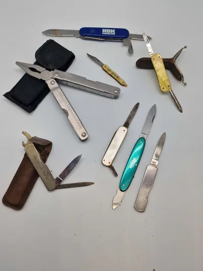 Lot diverse foldeknive