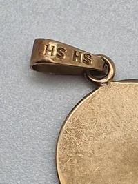 Vedhæng lavet ifbm forlovelse/bryllup - 8 karat guld