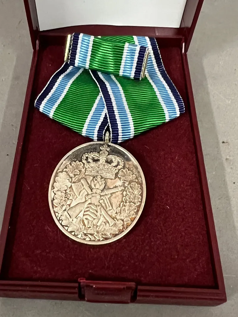 HJV medallje af sterlingsølv