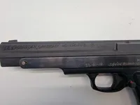 Luftpistol kaliber 4,5 mm med æske og hagl