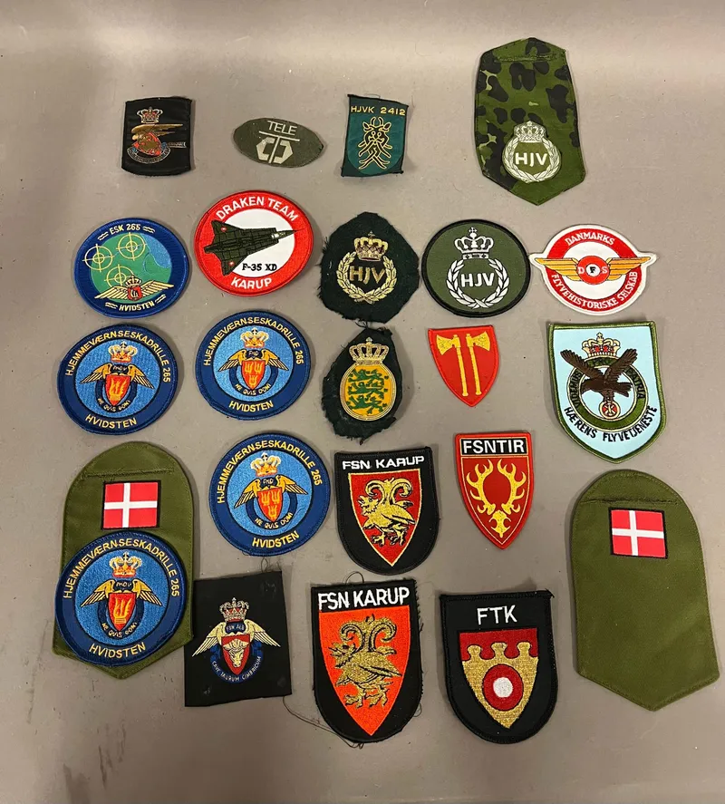 Samling stofmærker