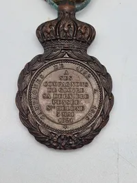 Original Fransk medalje for deltagelse i Napoleonskrigen, også givet til Danskere