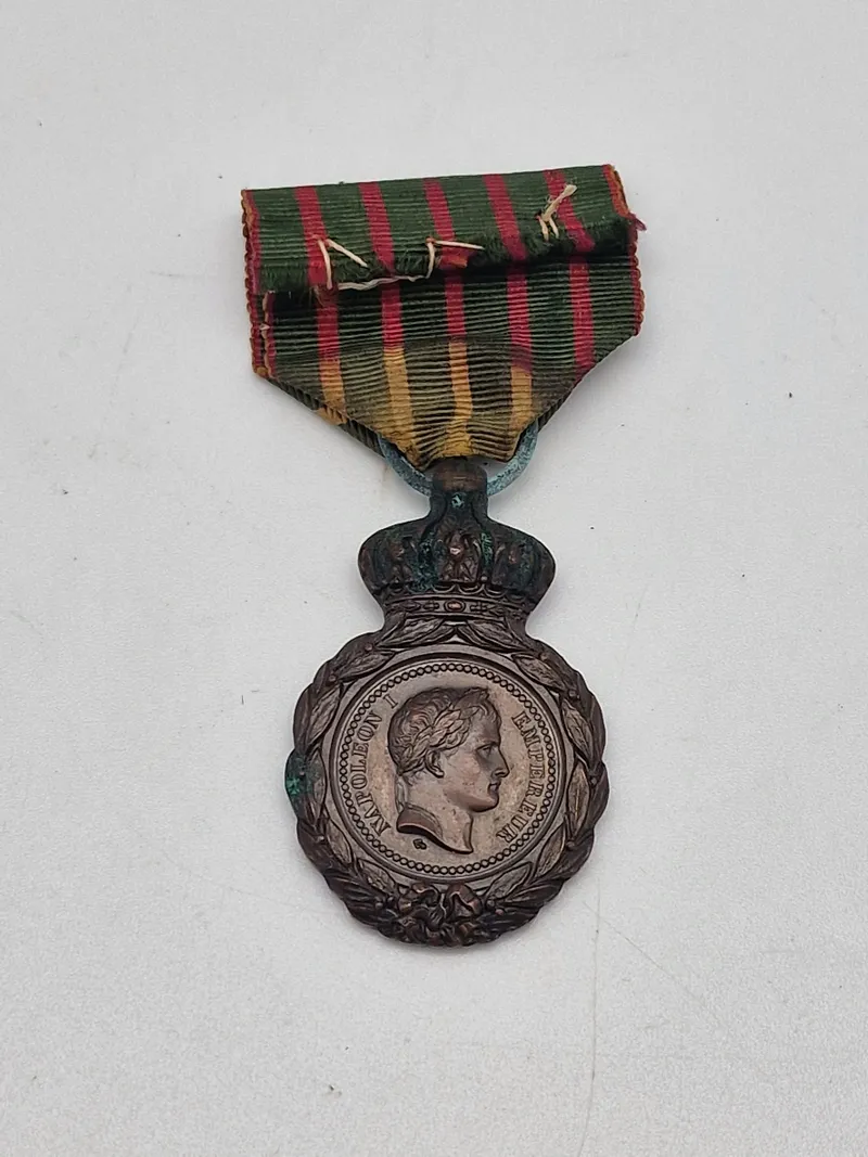 Original Fransk medalje for deltagelse i Napoleonskrigen, også givet til Danskere