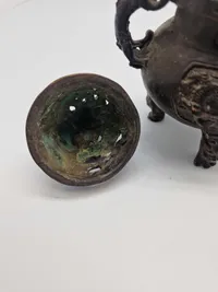 Antikt kinesisk røgelseskar af bronze Incense burner with Chinese lions