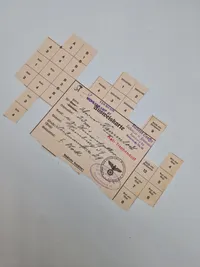 Originale Tyske rationeringsmærker