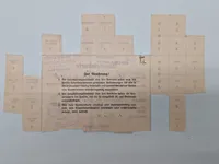 Originale Tyske rationeringsmærker