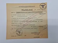 Originalt Tysk WW2 dokument