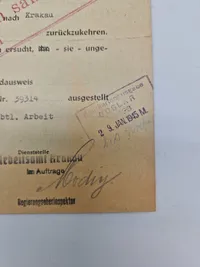 Originalt Tysk WW2 dokument