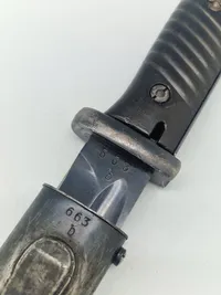 Original Tysk nummerens K98 bajonet