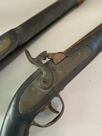 Originale arabiske perkusionspistoler fra 1800 tallet