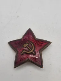 Original Russisk WW2 kasket stjerne
